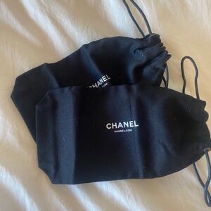 Chanel drawstring travel bags (2) - brand new
